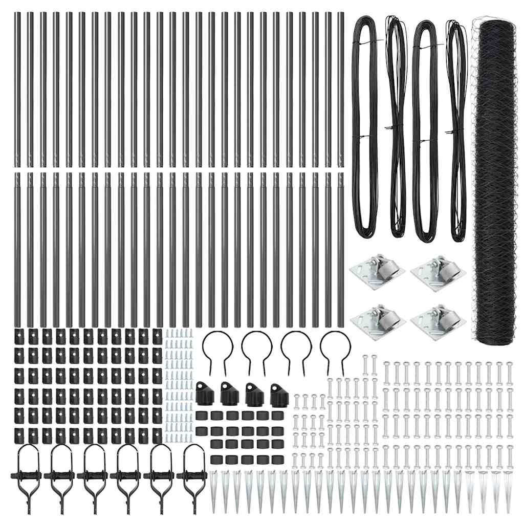 Στύλος Περιφράξεων Γκρι 50 x 1,4 μ (50 mm πλέγμα)