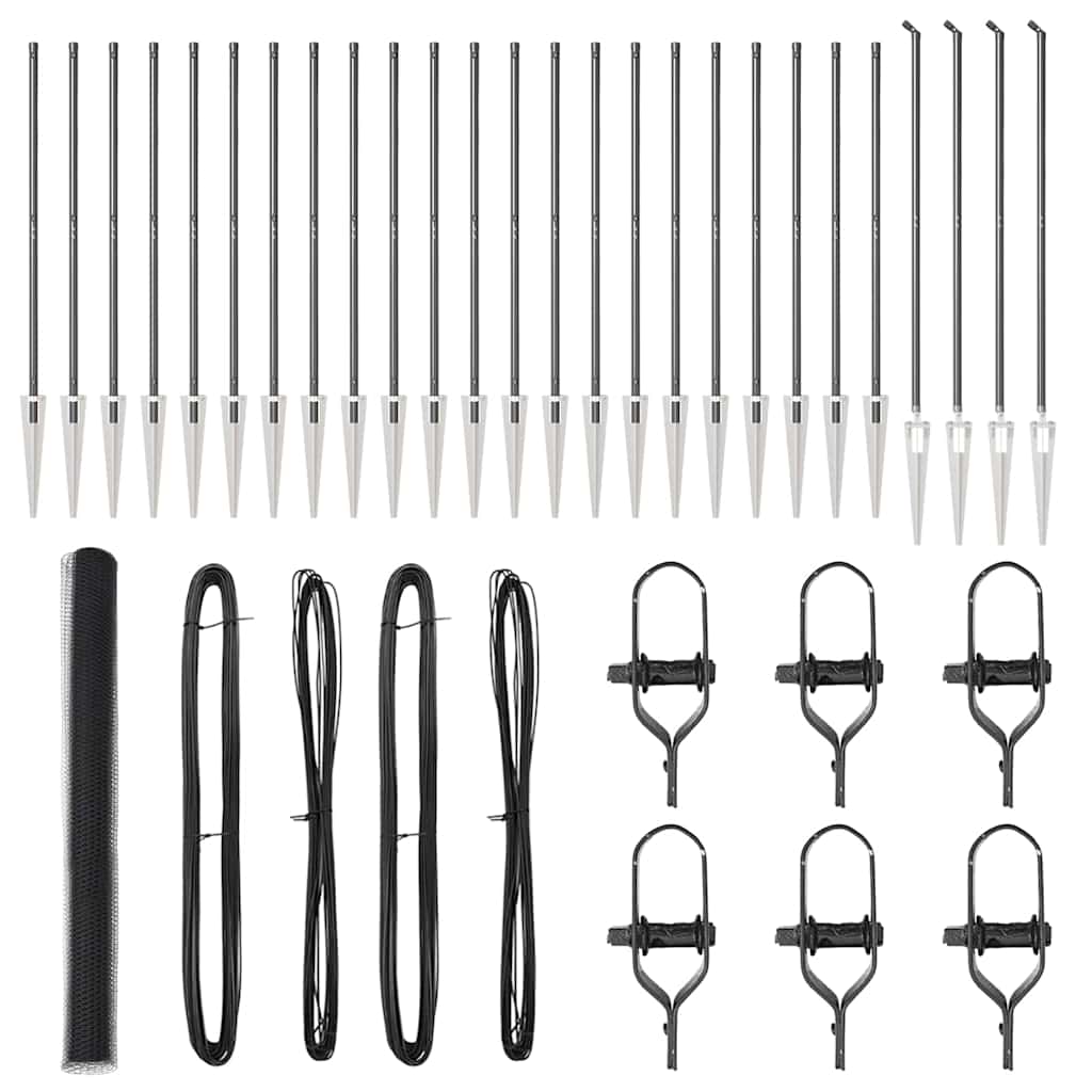 Στύλος Περιφράξεων Γκρι 50 x 1,6 m (25 mm δίχτυ)