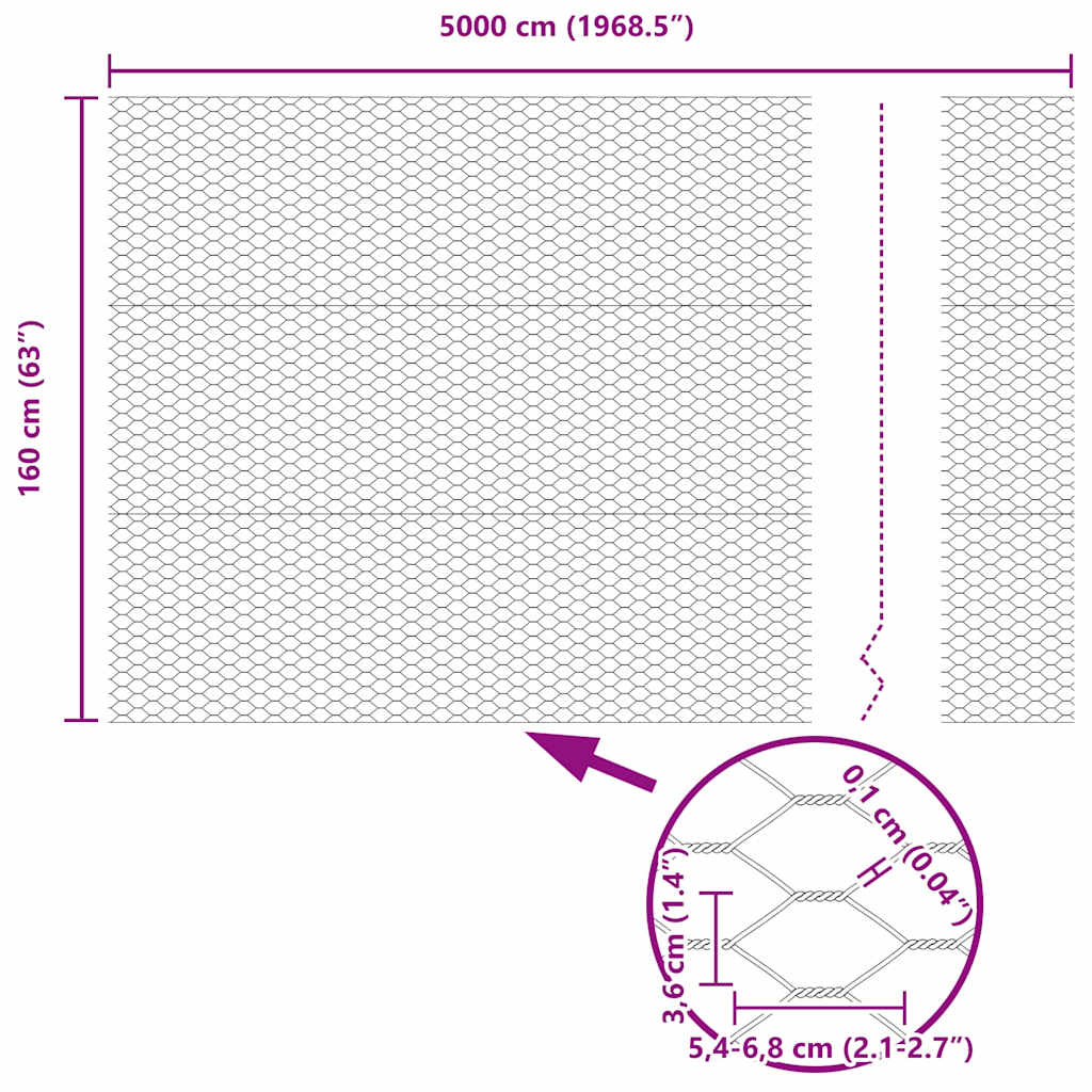 Στύλος Περιφράξεων Γκρι 50 x 1,6 μ (36 mm δίχτυ)