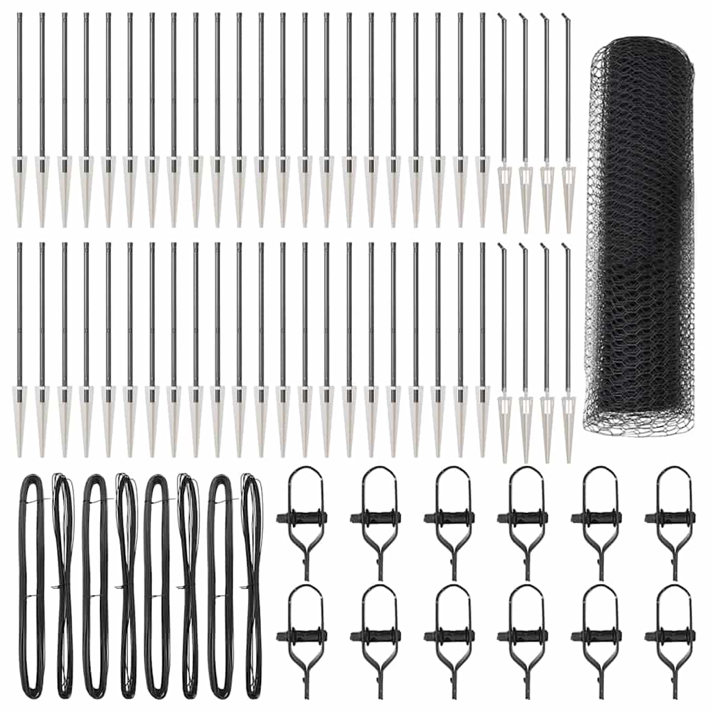 Στύλος Περιφράξεων Γκρι 100 x 0,5 μ (25 mm πλέγμα)