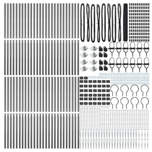 Εξαγωνική Φράχτη με Στύλο 100 x 1,2 μ PVC-Επικαλυμμένο Ατσάλι