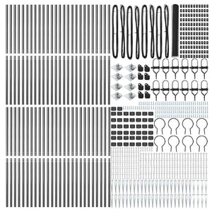 Εξαγωνική Φράχτη με Στύλο 100 x 1,4 μ PVC-Επικαλυμμένο Ατσάλι