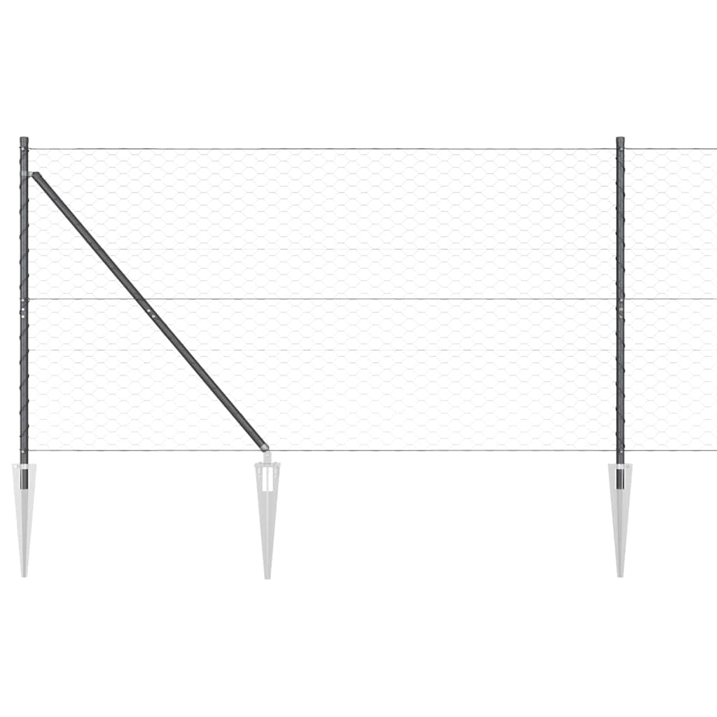 Στύλος Περιφράξεων Γκρι 100 x 1,4 μ (50 mm πλέγμα)
