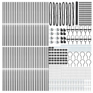 Εξαγωνική Φράχτη με Στύλο 100 x 1,6 μ PVC-Επικαλυμμένο Ατσάλι
