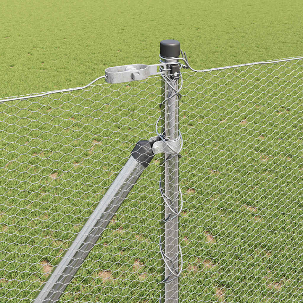 Στύλος Περιφράξεων Ασημί 10 x 1,2 μ (13 mm πλέγμα) Ατσάλι