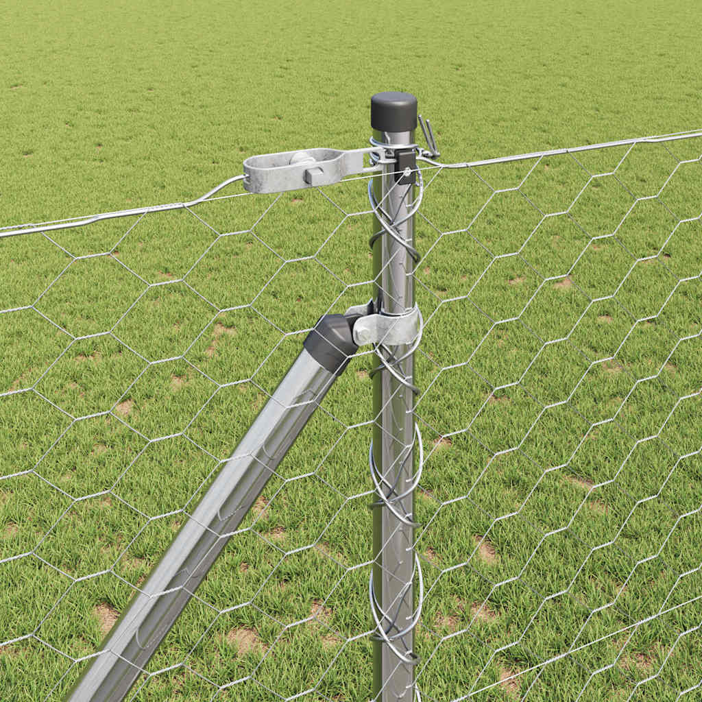 Στύλος Περιφράξεων Ασημί 10 x 1,4 μ (50 χιλ διχτύ) Ατσάλι