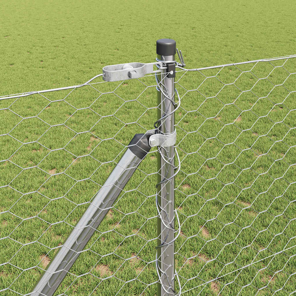 Στύλος Περιφράξεων Ασημί 25 x 1,2 μ (πάνελ 36 χλστ) Ατσάλι - Pakobazaar