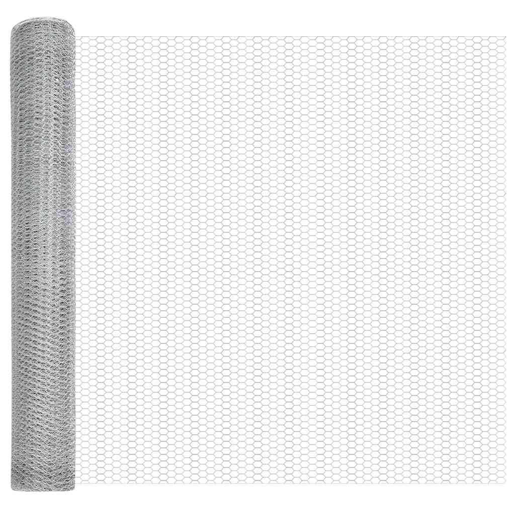 Στύλος Περιφράξεων Ασημί 25 x 1,4 μ (πλέγμα 13 mm) Ατσάλι