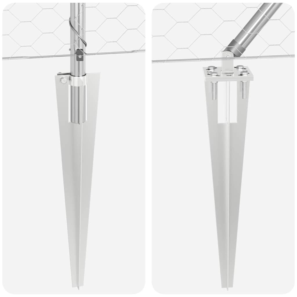 Στύλος Περιφράξεων Ασημί 50 x 1,6 μ (50 mm πλέγμα) Ατσάλι