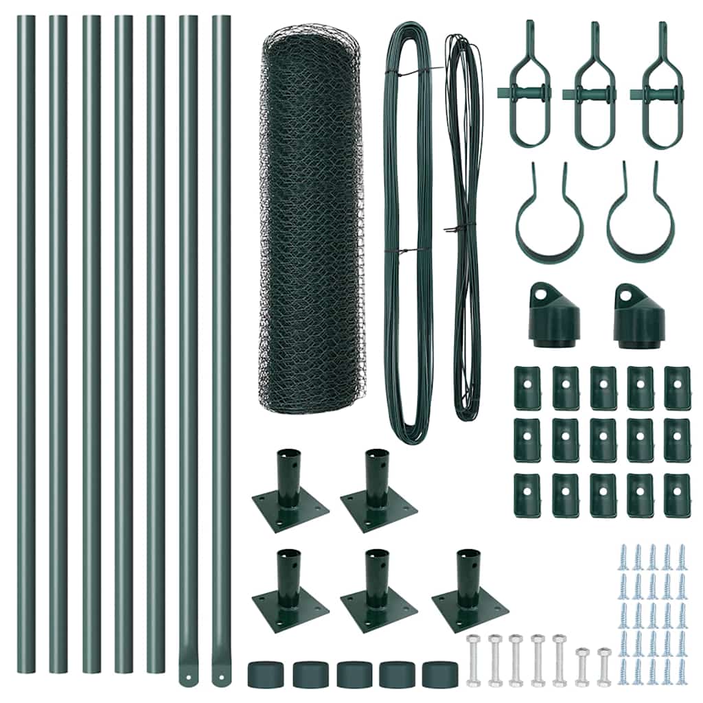 Στύλος Περιφράξεων Πράσινο 10 x 0,5 μ. (13 χλστ πλέγμα)