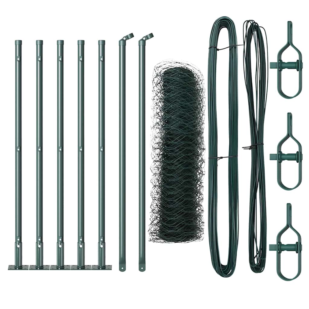 Στύλος Περιφράξεων Πράσινο 10 x 0,6 m (36 mm δίχτυ)