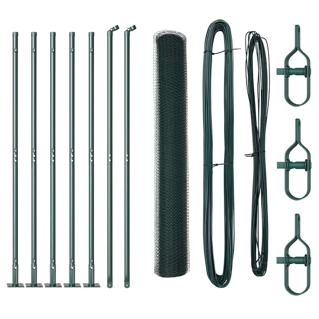 Στύλος Περιφράξεων Πράσινο 10 x 1 μ (πλέγμα 13 mm)