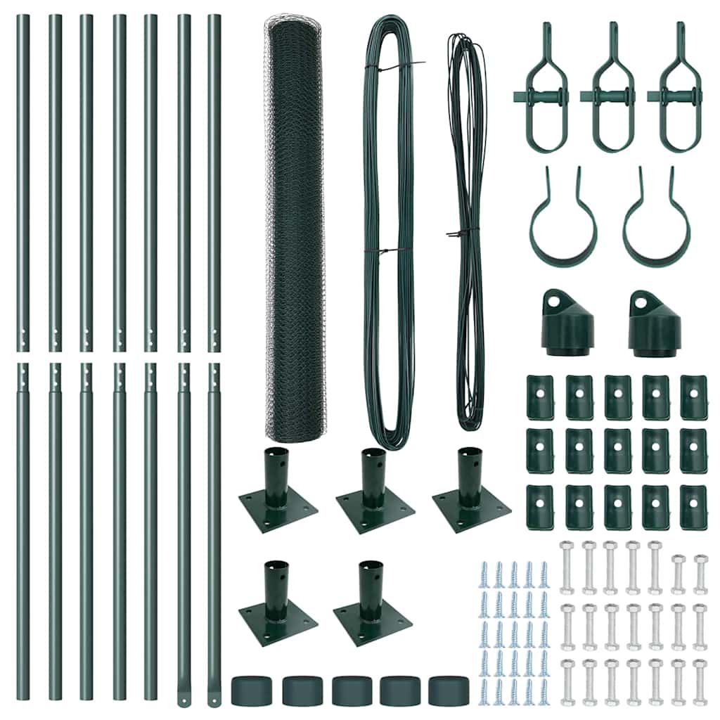 Στύλος Περιφράξεων Πράσινο 10 x 1,2 μ (13 mm πλέγμα)