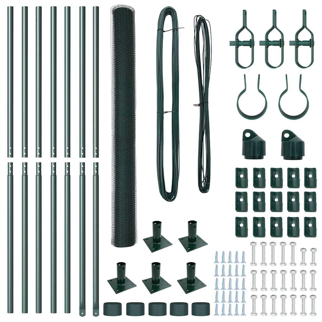 Στύλος Περιφράξεων Πράσινο 10 x 1,4 μ (25 χλστ πλέγμα)