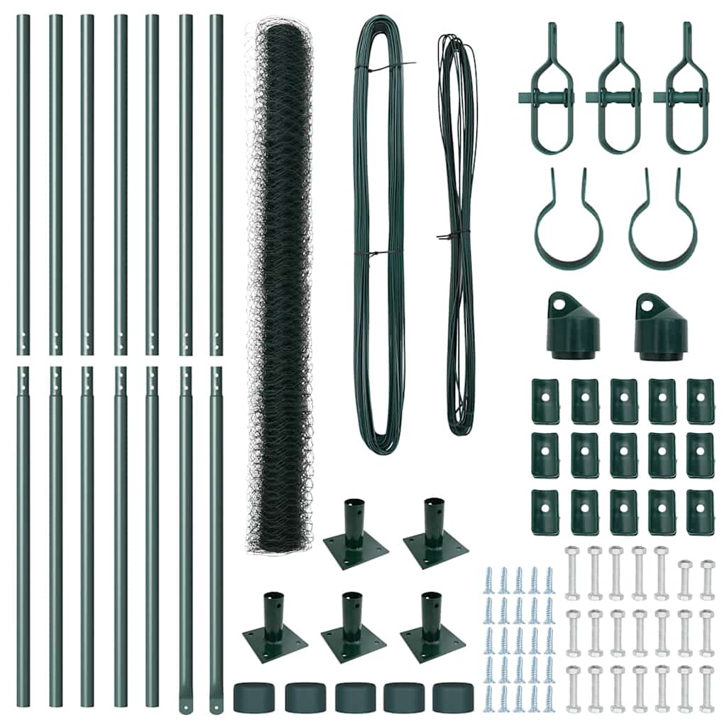 Στύλος Περιφράξεων Πράσινο 10 x 1,5 μ. (36 χιλ. δίχτυ)