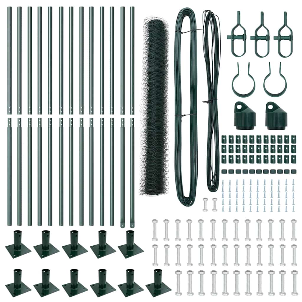 Στύλος Περιφράξεων Πράσινο 25 x 1,2 μ (πάνελ 36 χλστ) Ατσάλι