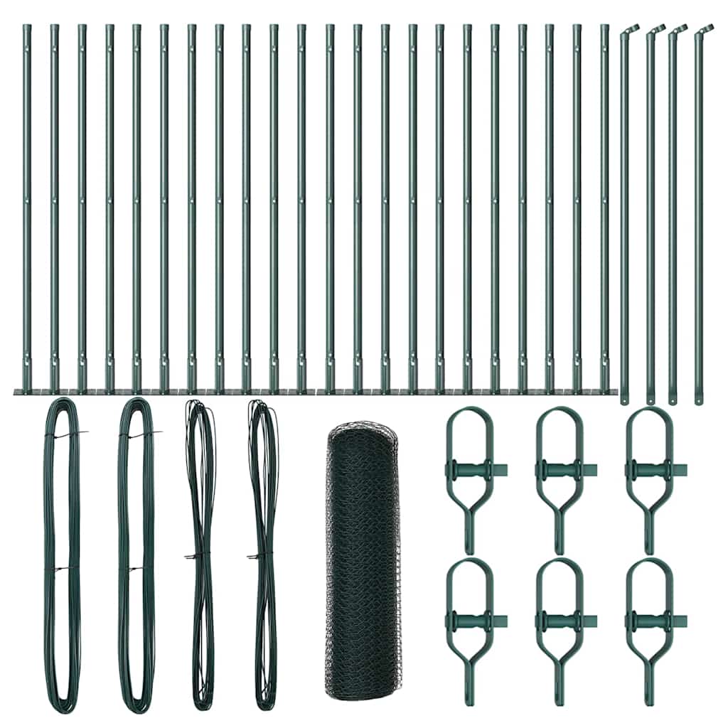 Στύλος Περιφράξεων Πράσινο 50 x 0,6 m (δίχτυ 13 mm)