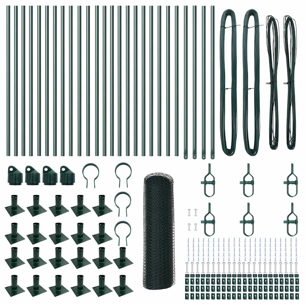 Στύλος Περιφράξεων Πράσινο 50 x 0,8 μ (25 mm πλέγμα)