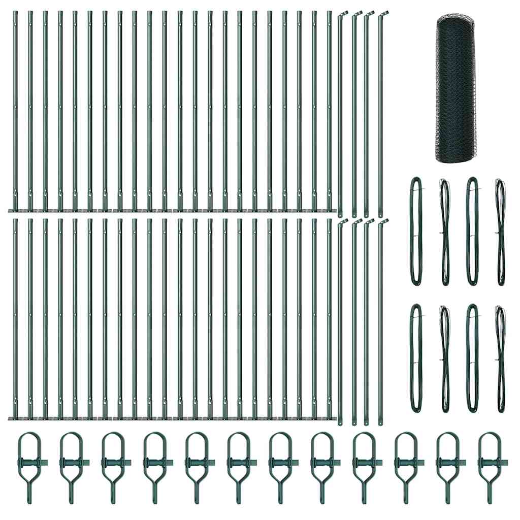 Στύλος Περιφράξεων Πράσινο 100 x 0,4 μ (13 mm πλέγμα)