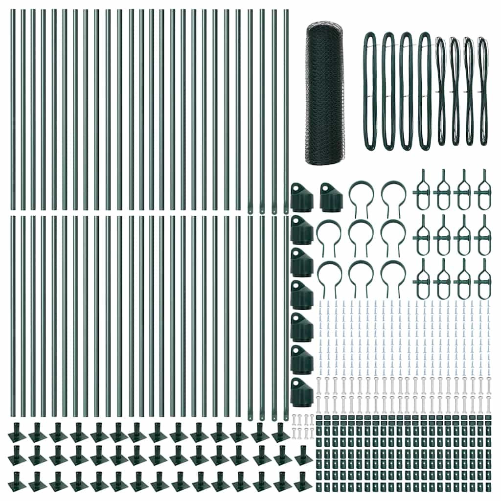 Στύλος Περιφράξεων Πράσινο 100 x 0,6 μ (25 mm πλέγμα)