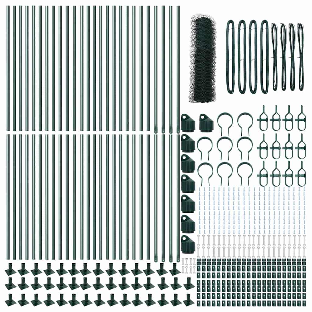 Στύλος Περιφράξεων Πράσινο 100 x 1 μ (πλέγμα 36 χιλ)