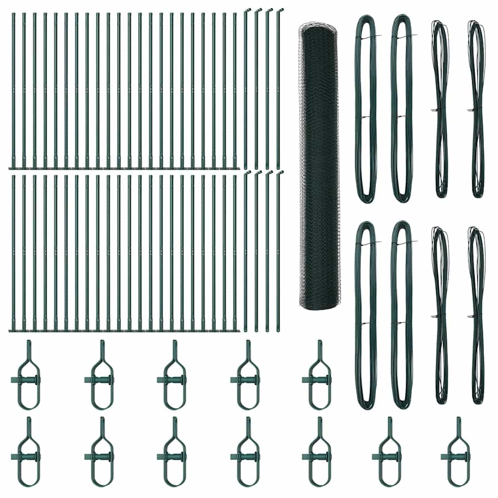 Στύλος Περιφράξεων Πράσινο 100 x 1,2 m (25 mm δίχτυ)