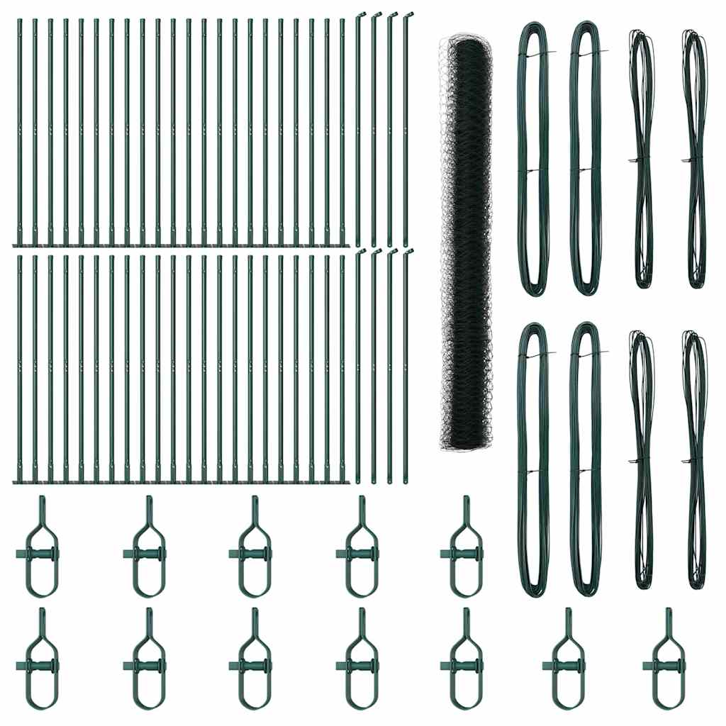 Στύλος Περιφράξεων Πράσινο 100 x 1,5 m (36 mm πλέγμα)