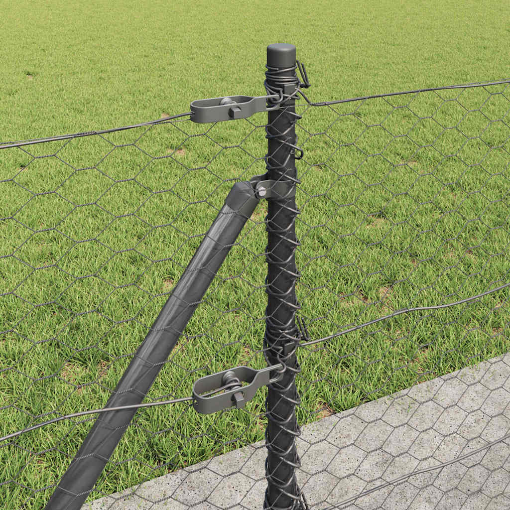 Στύλος Περιφράξεων Γκρι 10 x 0,4 m (36 mm πλέγμα)