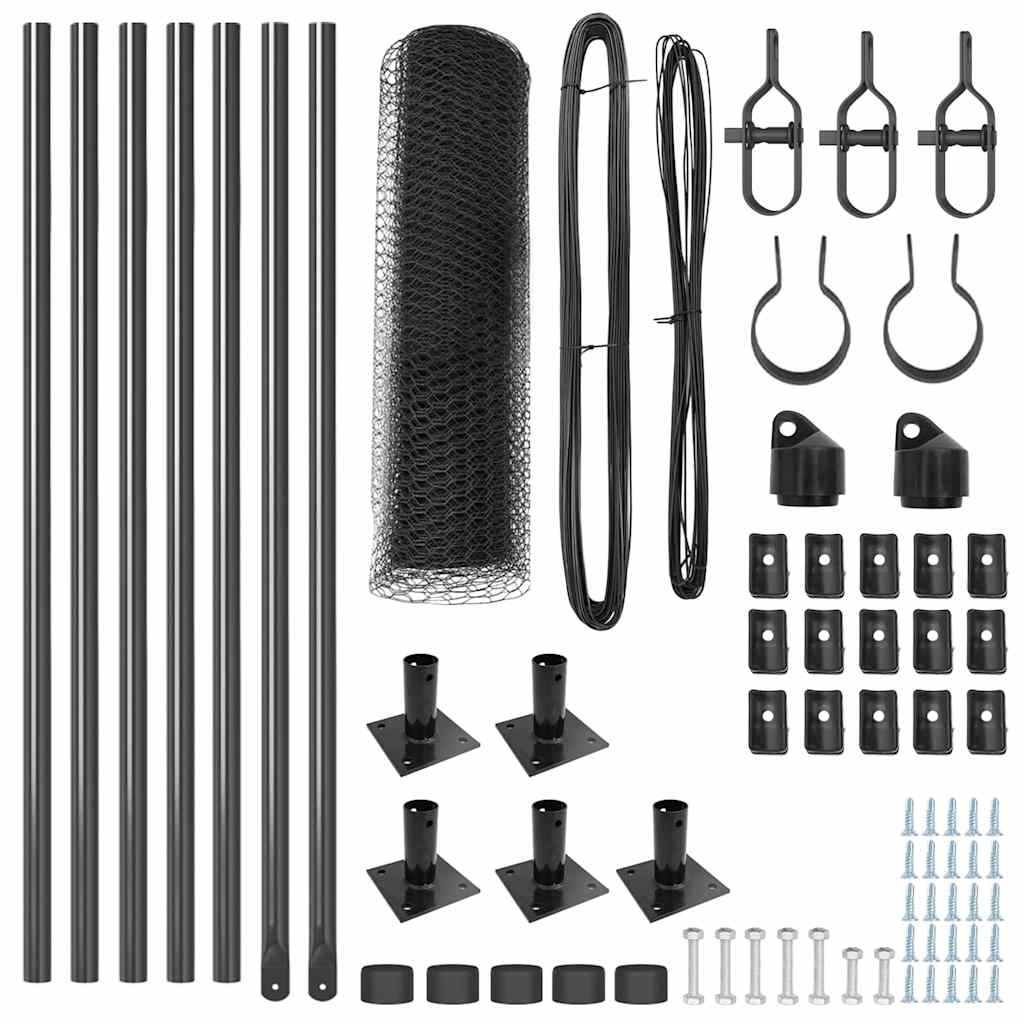 Στύλος Περιφράξεων Γκρι 10 x 0,5 μ (25 mm πλέγμα)
