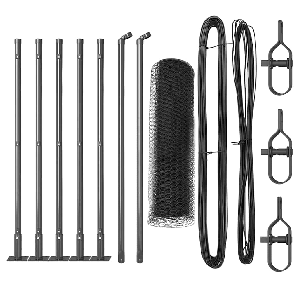 Στύλος Περιφράξεων Γκρι 10 x 0,6 μ (25 χλστ. πλέγμα)