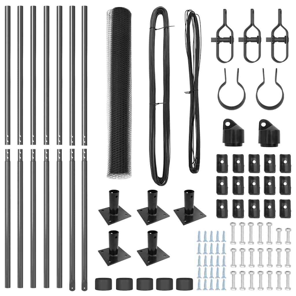 Στύλος Περιφράξεων Γκρι 10 x 0,8 μ (25 mm διχτύ)