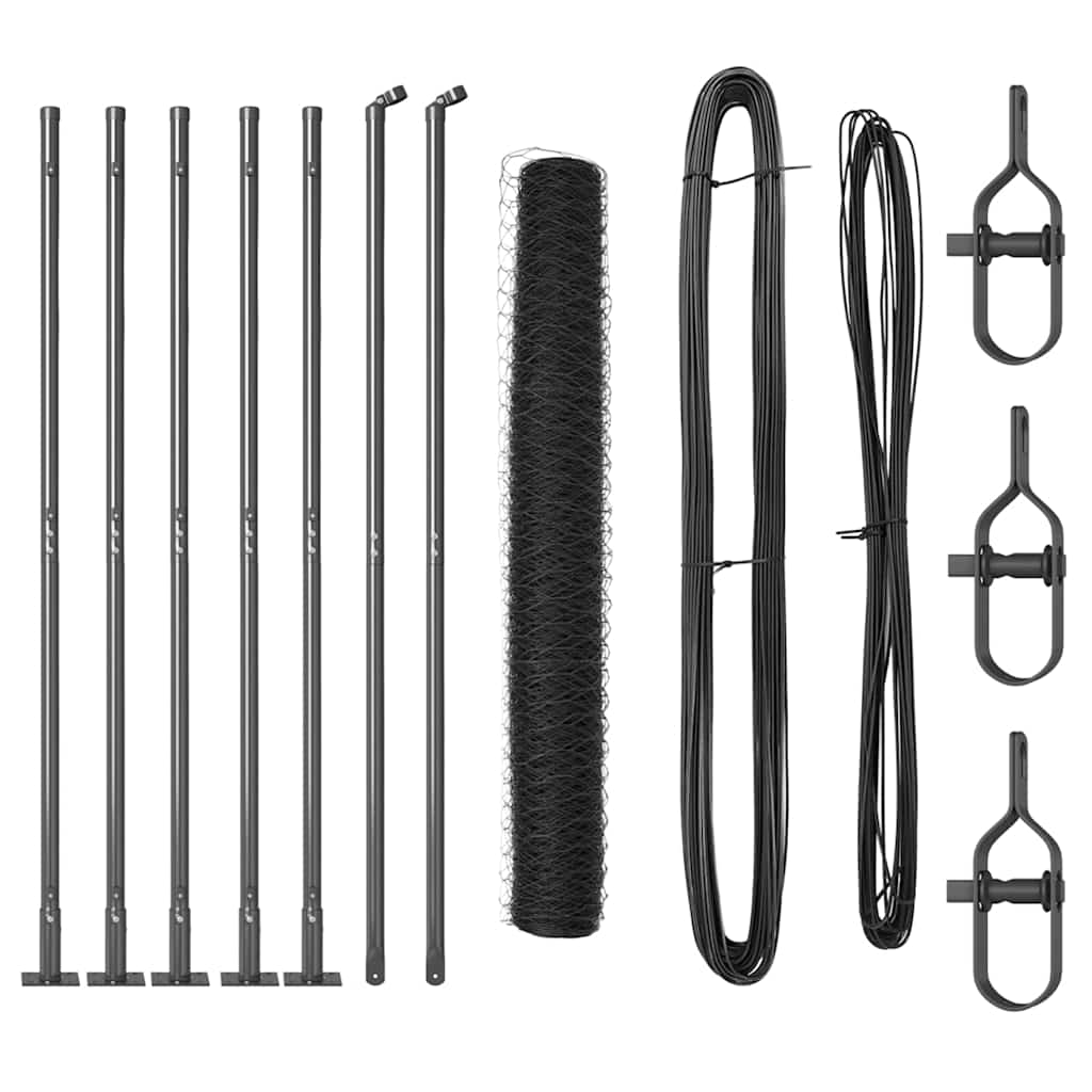 Στύλος Περιφράξεων Γκρι 10 x 1,2 μ (50 χλστ πλέγμα)