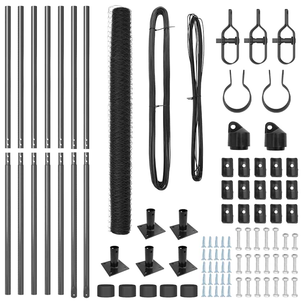 Στύλος Περιφράξεων Γκρι 10 x 1,5 μ. (36 χιλ. δίχτυ)