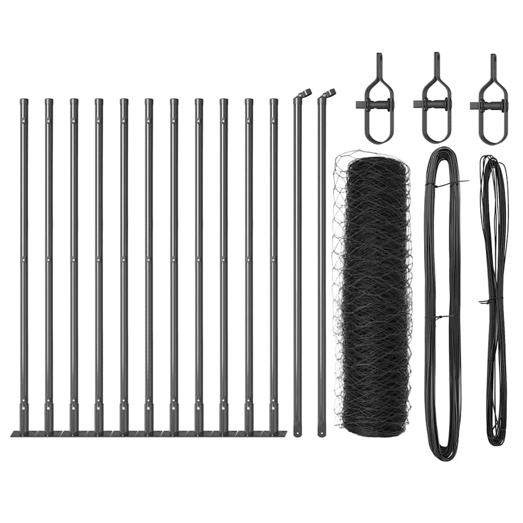 Στύλος Περιφράξεων Γκρι 25 x 0,6 μ (50 χιλιοστά πλέγμα)