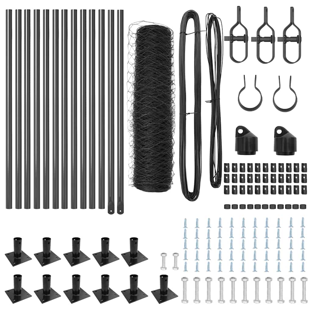 Στύλος Περιφράξεων Γκρι 25 x 0,6 μ (50 χιλιοστά πλέγμα)
