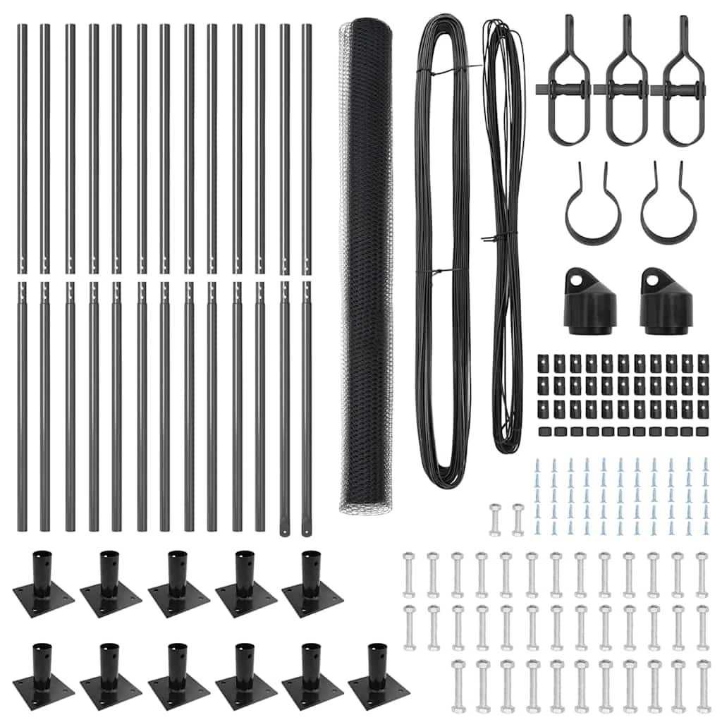 Στύλος Περιφράξεων Γκρι 25 x 1,4 μ (πλέγμα 13 mm)