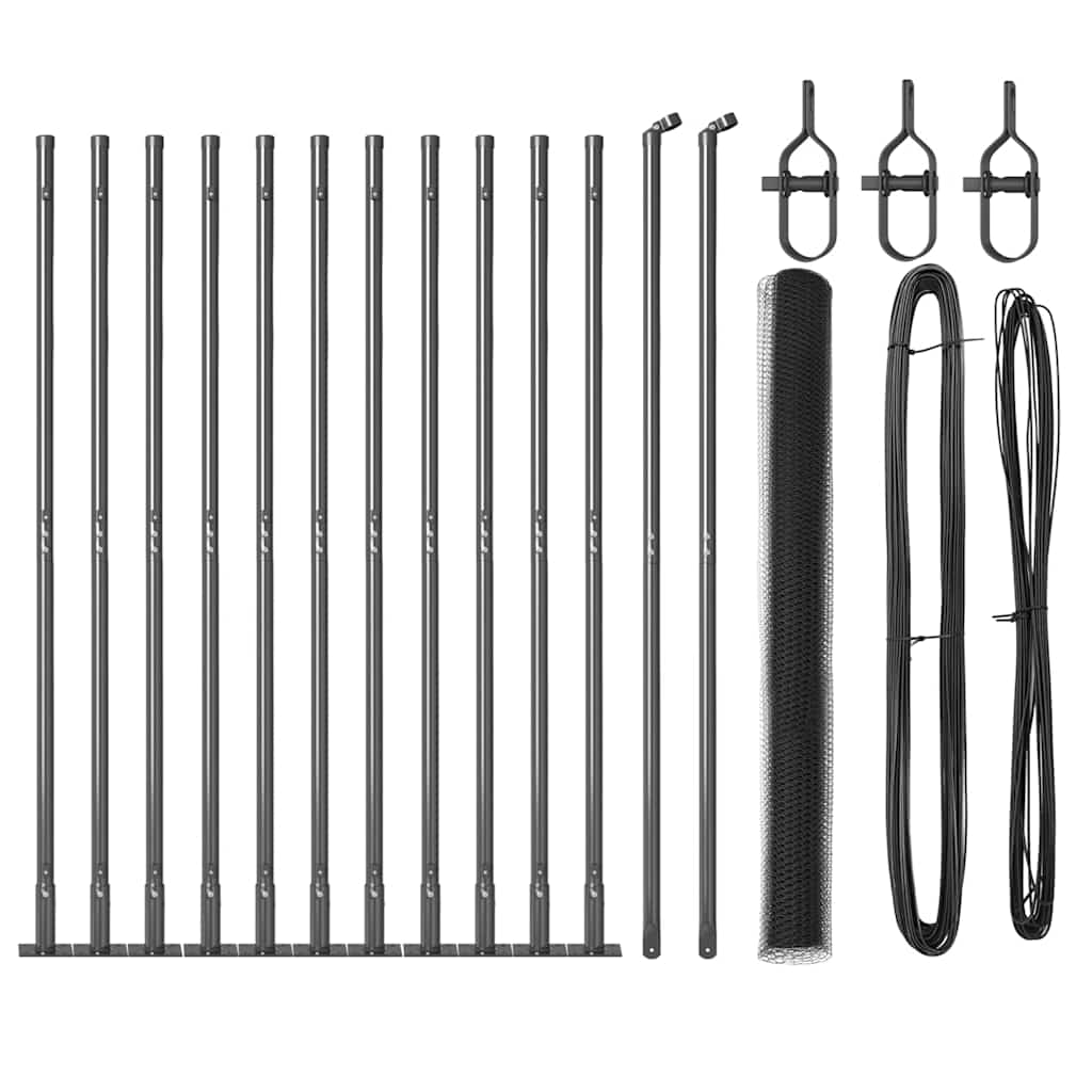 Στύλος Περιφράξεων Γκρι 25 x 1,4 m (25 mm δίχτυ)
