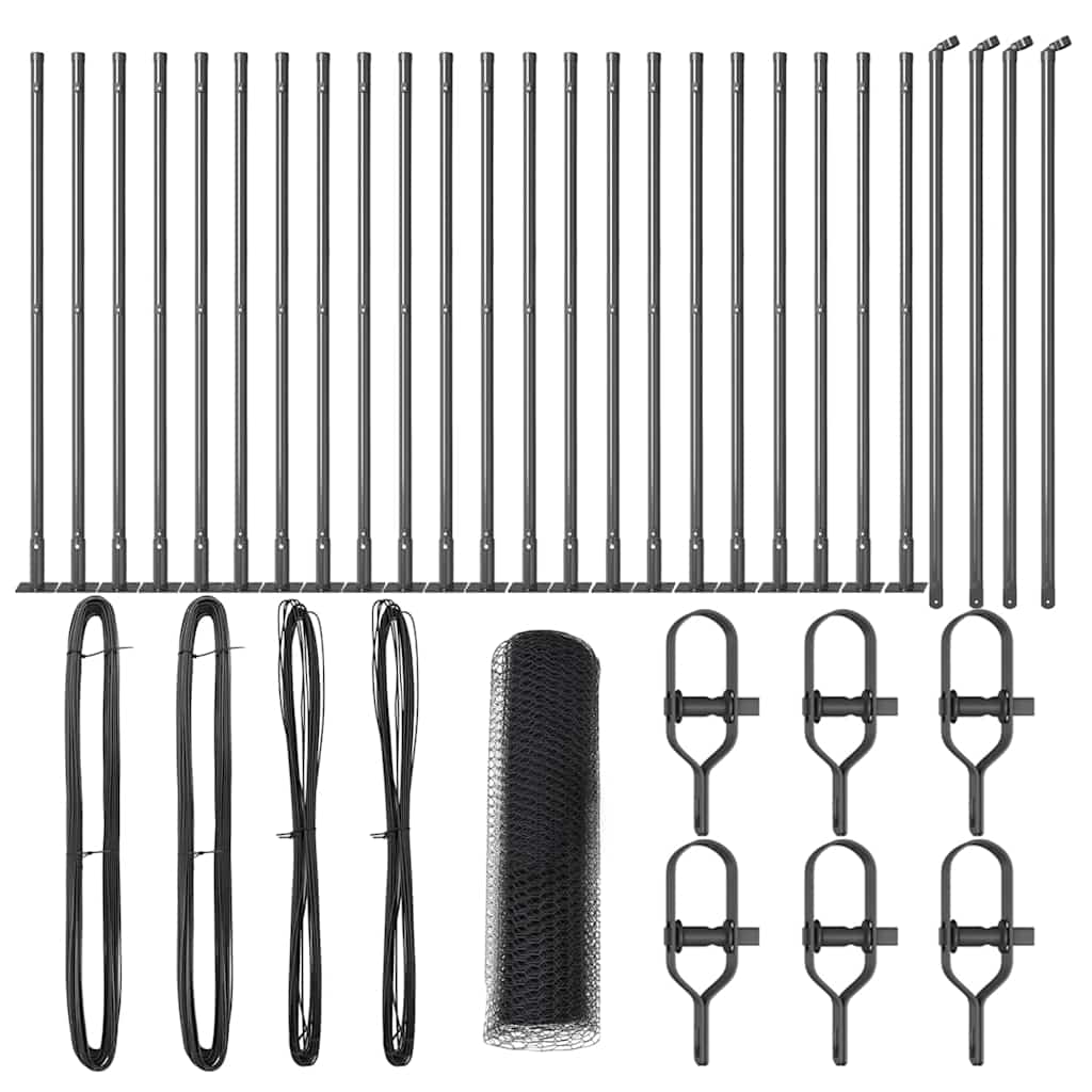 Στύλος Περιφράξεων Γκρι 50 x 0,6 m (δίχτυ 13 mm)