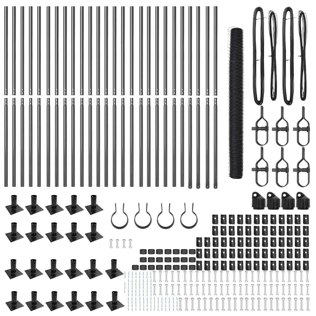 Στύλος Περιφράξεων Γκρι 50 x 1,5 μ (δίχτυ 50 χιλ)
