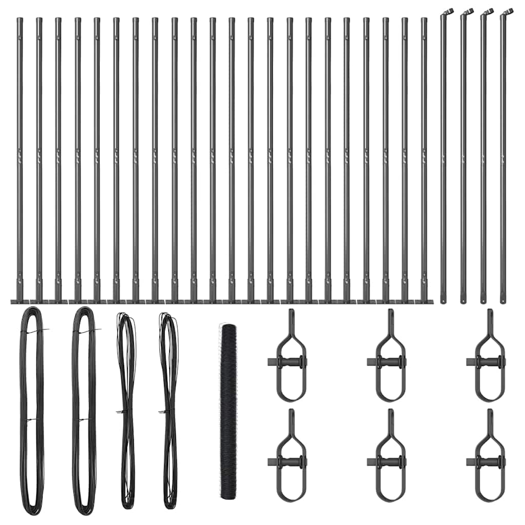 Στύλος Περιφράξεων Γκρι 50 x 1,6 μ (36 mm δίχτυ)