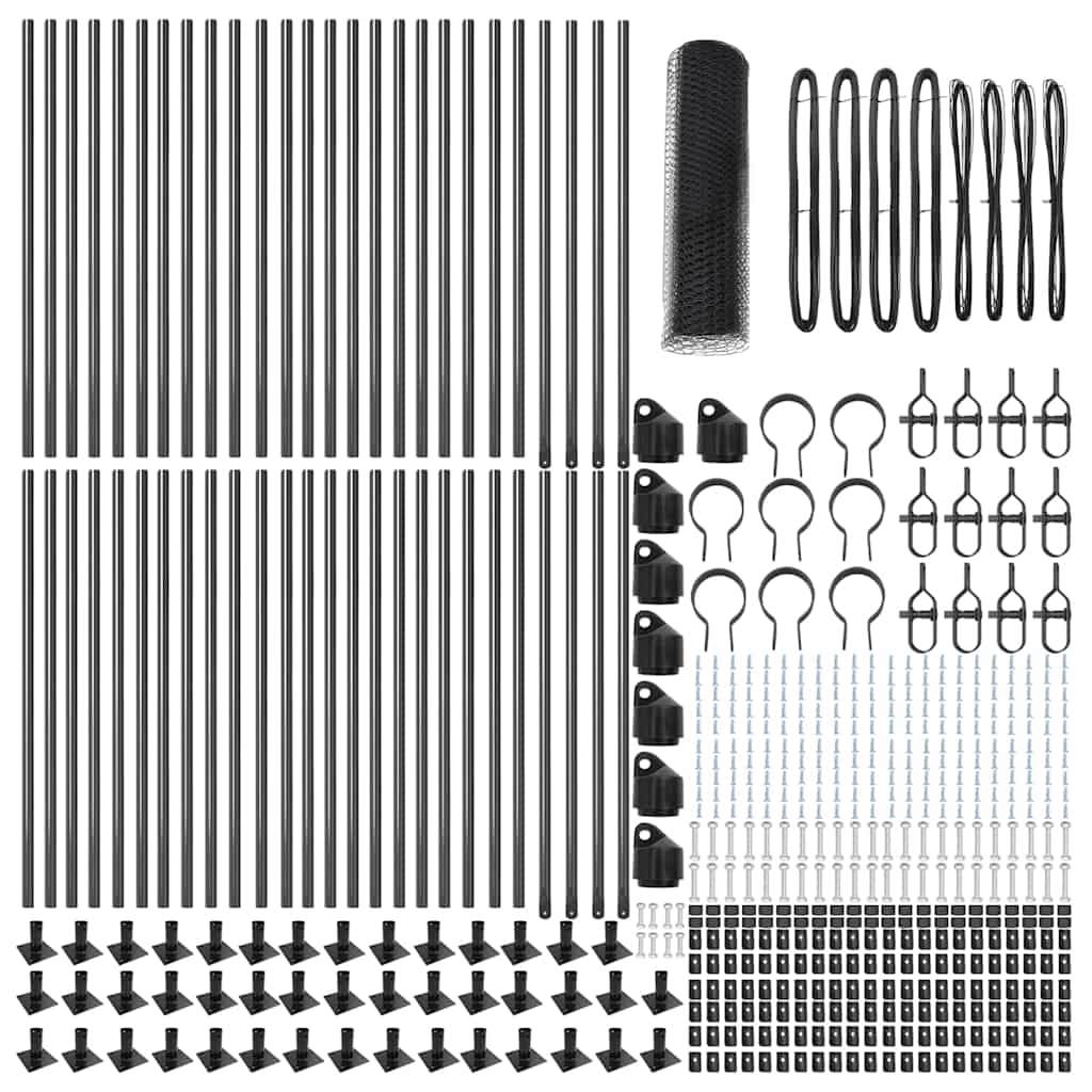 Στύλος Περιφράξεων Γκρι 100 x 0,5 μ (25 mm πλέγμα)