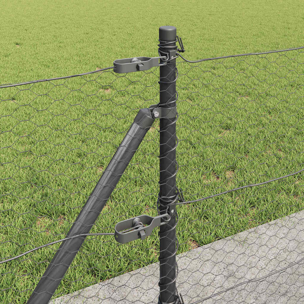 Στύλος Περιφράξεων Γκρι 100 x 0,6 μ (25 mm πλέγμα)