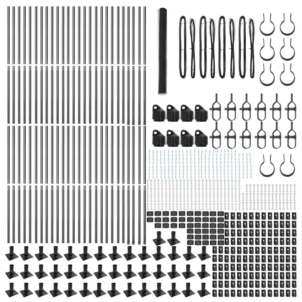 Στύλος Περιφράξεων Γκρι 100 x 1,5 μ (25 χιλιοστά πλέγμα)