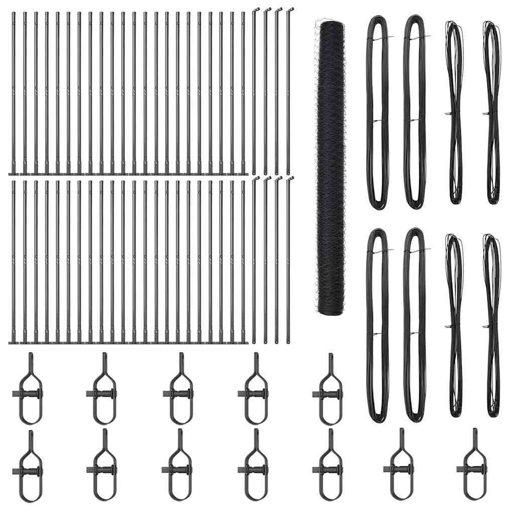 Στύλος Περιφράξεων Γκρι 100 x 1,6 μ (36 χλστ πλέγμα)