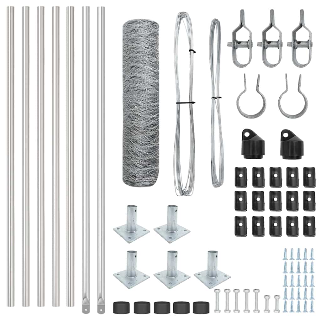 Στύλος Περιφράξεων Ασημί 10 x 0,5 μ (δίχτυ 50 mm) Ατσάλι