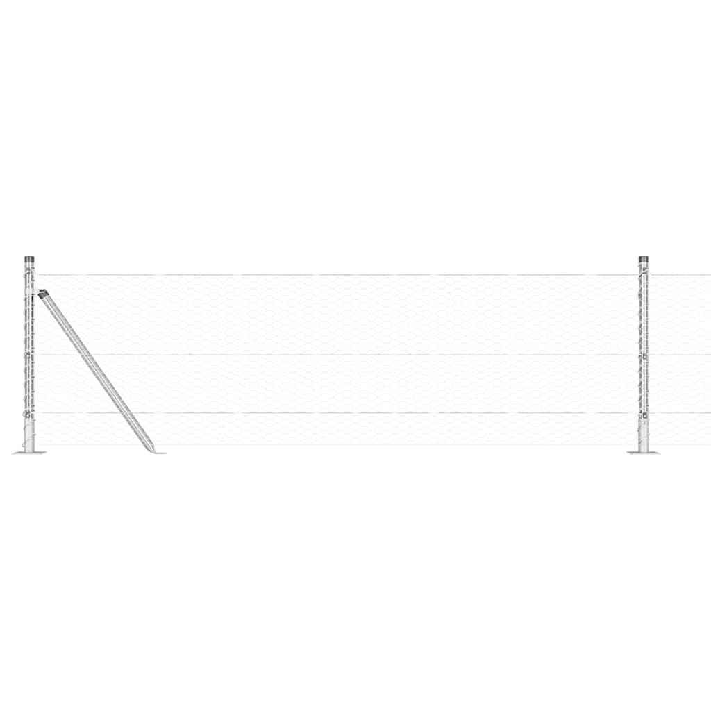 Στύλος Περιφράξεων Ασημί