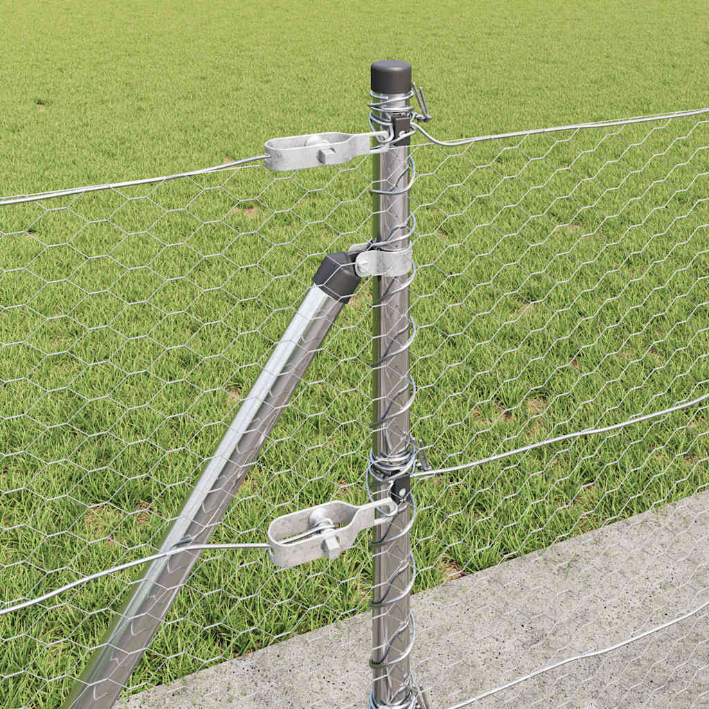 Στύλος Περιφράξεων Ασημί 25 x 0,6 μ (25 mm πλέγμα) Ατσάλι