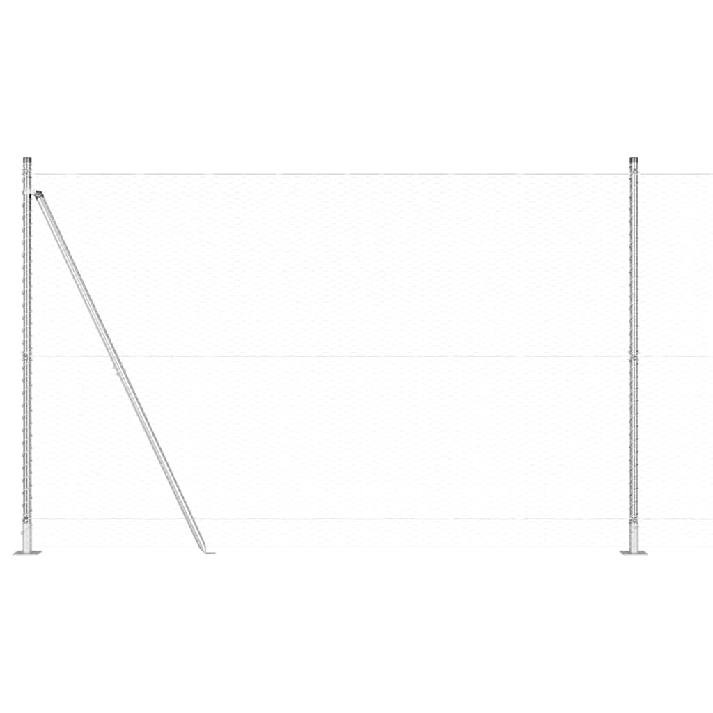 Στύλος Περιφράξεων Ασημί 25 x 1,6 μ (25 mm δίχτυ) Ατσάλι