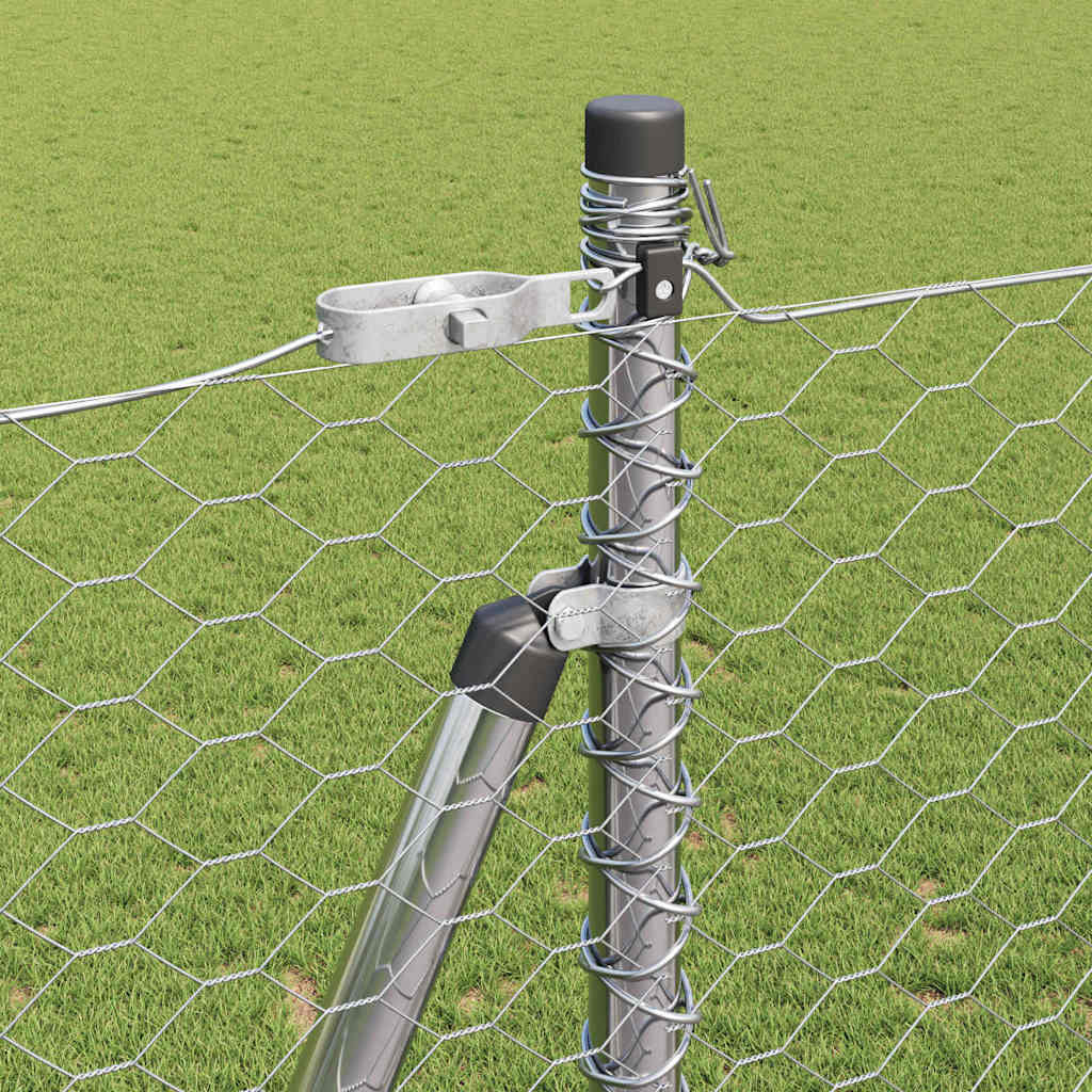 Στύλος Περιφράξεων Ασημί 25 x 1,6 μ (36 χλστ πλέγμα) Ατσάλι