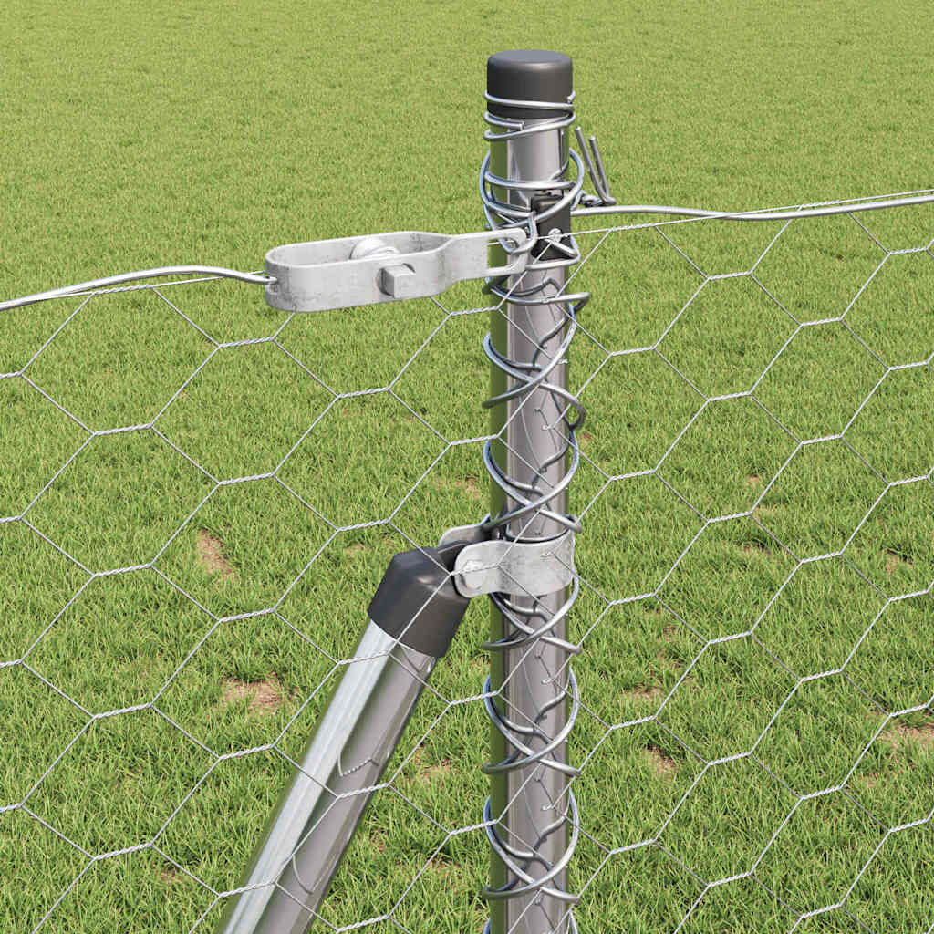 Στύλος Περιφράξεων Ασημί 50 x 0,8 μ (50 mm δίχτυ) Ατσάλι